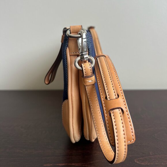 Coach Denim/Leather Trim Mini Purse Perfect Condition! - Picture 5 of 7